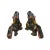 Figurative Chinese Metal Color Painted Forturn Fengshui Pixiu Figures - a Pair For Sale - Image 3 of 7
