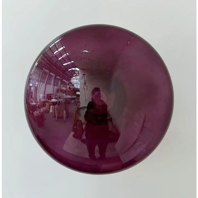Italian 21st Century Bronzed and Amethyst Bubbles Uno Flush Mount by Fabio Ltd For Sale - Image 3 of 6