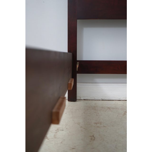 Wood Stickley Cherry 21st C. Queen Size Bed For Sale - Image 7 of 17