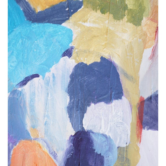 Contemporary "Some Assembly Required" Abstract Painting by Laurie MacMillan, Framed For Sale - Image 3 of 6