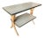 Restored "Hour Glass" Two-Tier Rattan Side Table For Sale - Image 9 of 9