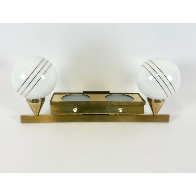 The lamp has been washed and polished. In some places, patina is visible on the brass surface. European Plug (up to...