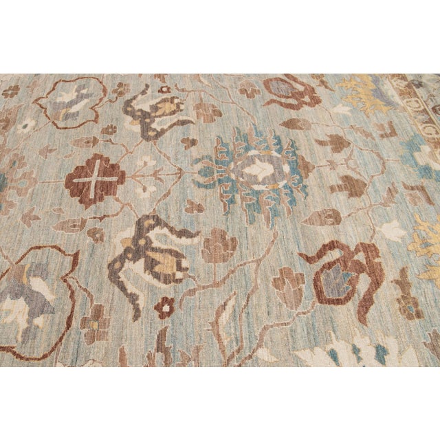 21st Century Contemporary Sultanabad Rug 13 X 23 For Sale - Image 12 of 13