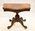 Victorian Card Table in Burr & Walnut, 1880s For Sale - Image 12 of 12