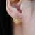 Metal Nina Zhou Daisy Yellow Sapphire Diamond Birth Flower Earrings in 14k Gold For Sale - Image 7 of 9