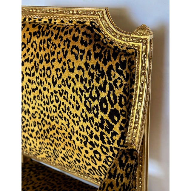 Set of Four French 19th Century Fateuil Armchairs With Cheetah Print For Sale In Los Angeles - Image 6 of 8