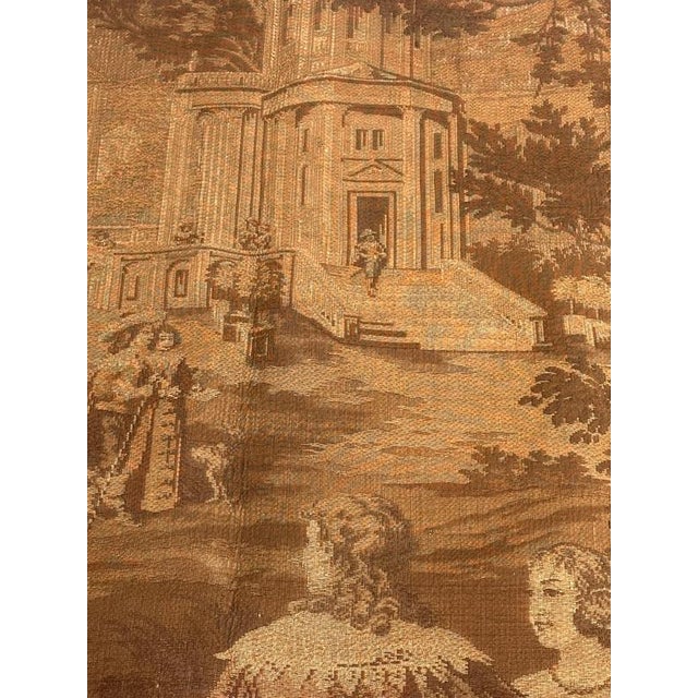Antique French Aubusson Style Jacquard Conversation Tapestry, 1890s For Sale - Image 17 of 18