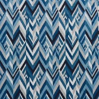 Schumacher Taylor Velvet Fabric in Lapis For Sale