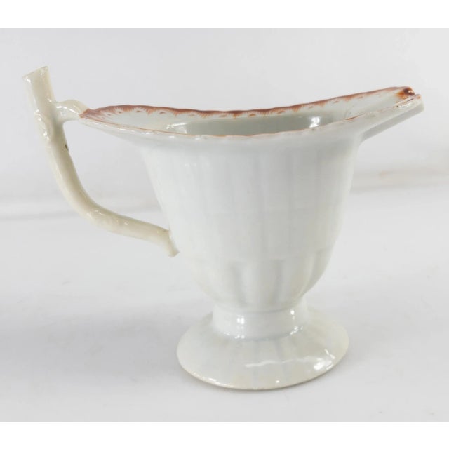 Late 19th Century 19th Century Chinese Export Porcelain Helmet Creamer, as Is For Sale - Image 5 of 10
