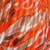 Murano Vintage Fratelli Toso Bright Orange Copper Aventurine Flecks Italian Art Glass Flared Rim Flower Vase For Sale In Orlando - Image 6 of 10