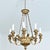 19th Century French Carved and Painted Chandelier For Sale - Image 14 of 16