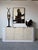 Striking and sculptural, this 1980’s Postmodern oval credenza embodies the bold yet organic aesthetic of the era. The...