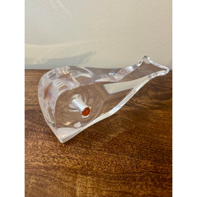 1970s Vintage Mid-Century Lucite Whale Sculpture, Cubist Modern For Sale - Image 5 of 9