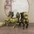 Pair of Gilt Bronze Qilin Statues – 5.1" Mythical Beast Figures With Scale Detail For Sale - Image 4 of 8