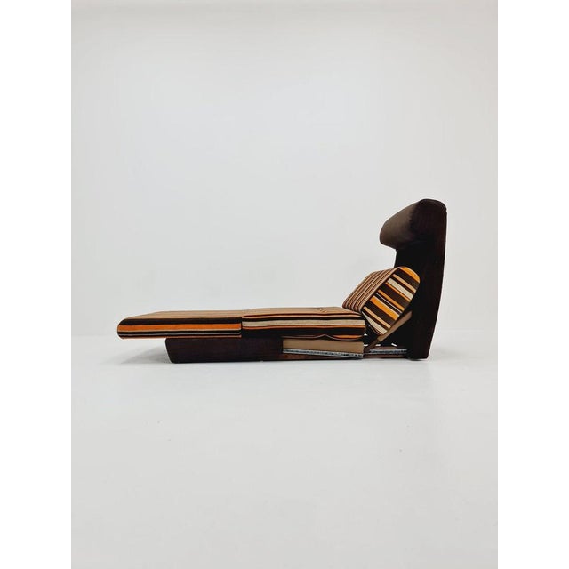 German space age singel couch extendable to bed, 1970s Made in Germany in the 70s The price is for only one module The...
