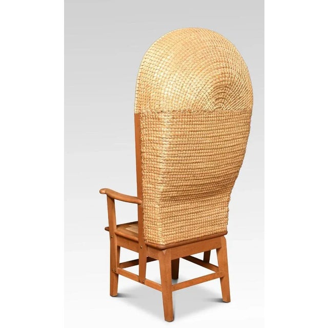 Brown Oak Framed Orkney Chair For Sale - Image 8 of 9