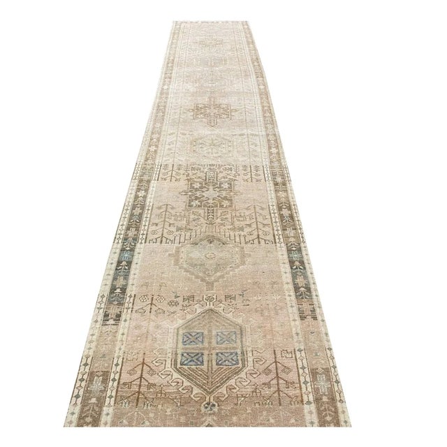 1970s Vintage Old Persian Karajeh Runner Rug 3x17 For Sale - Image 4 of 10