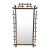 Vintage Monumental William Switzer Faux Tortoiseshell Bamboo Hollywood Regency Wall Mirror, 99” H – English Regency Style, Overscale For Sale
