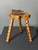 Mid-Century Brutalist French Artisanal Handmade Wood Turned Tripod Stool, 1960s For Sale - Image 11 of 17