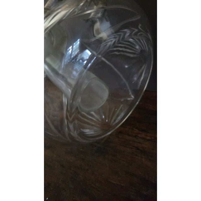 Mid 20th Century Cut Crystal and Silverplate Ice-Tube Beverage Pitcher For Sale - Image 18 of 18