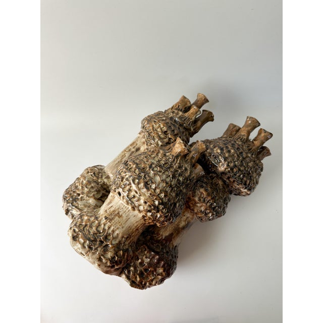 Coffee Brutalist Abstract Ceramic Sculpture For Sale - Image 8 of 10