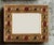 Mid-Century Modern Francois Lembo Ceramic Mirror With Gold Crackle and Burgundy Cabochons For Sale - Image 3 of 3