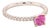 Diamond Tourmaline Rubellite Ring 6.5 18k Gold 1.04 TCW Certified For Sale