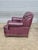 Animal Skin Late 20th Century Hancock & Moore Burgundy Leather Club Chair Arm Chair W Match Ottoman For Sale - Image 7 of 13