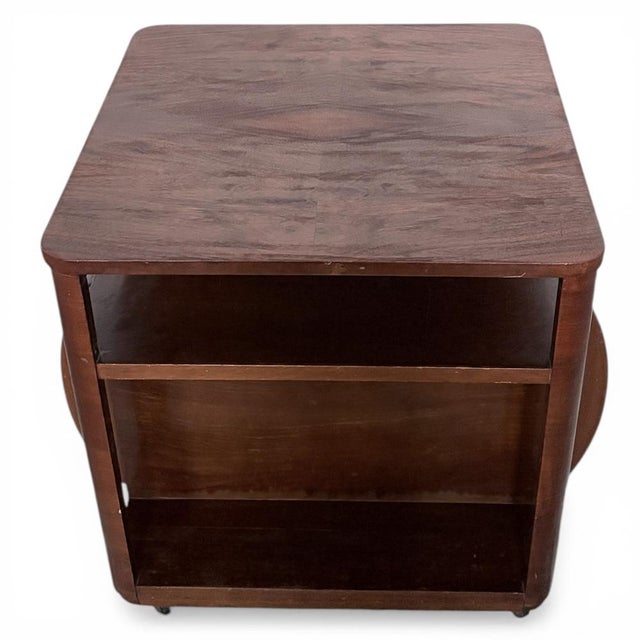 Wood Art Deco Walnut Drinks Cabinet by Incorporall, 1930s For Sale - Image 7 of 11