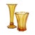 Art Deco Luxval Series Américain Vases in Amber Glass from Val Saint Lambert, 1935, Set of 2 For Sale - Image 6 of 18