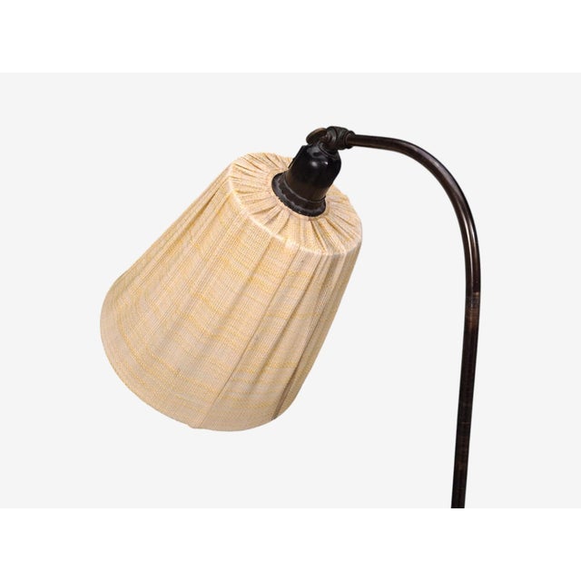 1930s Swedish Art Deco, Adjustable Floor Lamp, Birch, Metal For Sale - Image 10 of 11