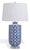 Evelyn Porcelain Table Lamp (Blue/White) 28"h For Sale - Image 4 of 4