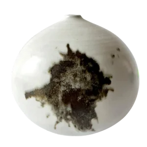 1980s Otto and Vivika Heino California Studio Ball Weed Pot Vase