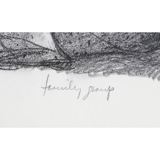 Mid-Century Modern "Family Group" Lithograph by Peter Paone For Sale - Image 3 of 3