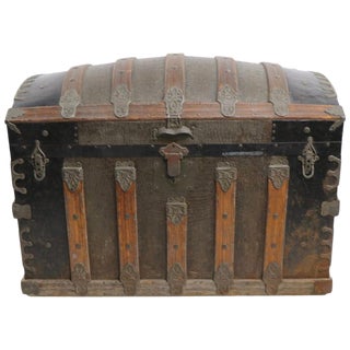 American Antique Dome Top Trunk For Sale
