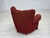 Danish Armchair in Red Wool with Oak Legs, 1950s For Sale - Image 15 of 18