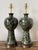 Vintage Glazed Ceramic Lamps - A Pair For Sale - Image 10 of 12