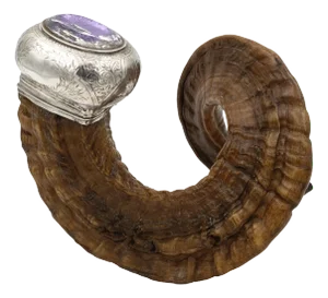 Scottish Ram’s Horn Snuff Mull Scotland, Circa 1890