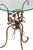 1920s 1920s Hollywood Regency Gilt Metal Flowers Bouquet Side Table For Sale - Image 5 of 5