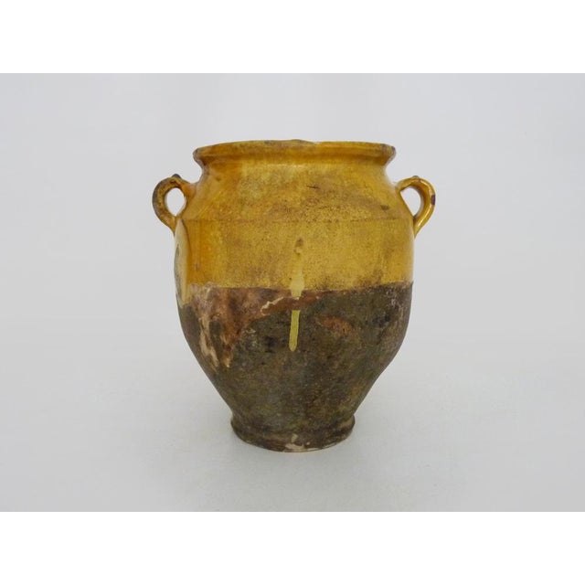 Antique Glazed Yellow Preserve Jar, 1800s For Sale - Image 3 of 7