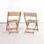 Beech Folding Chairs, 1960s, Set of 2 For Sale - Image 6 of 9