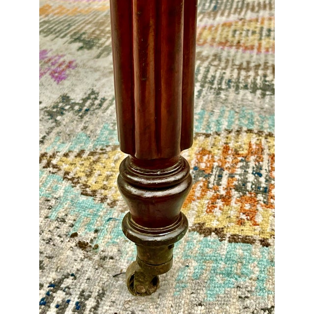 19th C. Sheraton Drop Leaf Table on Casters For Sale - Image 10 of 11