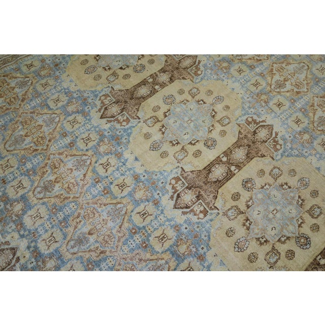 Zabihi Collection Northwest Persian Sky Blue Room Size Rug For Sale In New York - Image 6 of 9