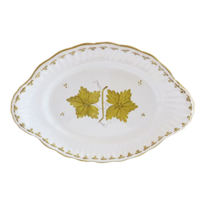Vintage Italian Guido Gambone Style Golden Leaves Faenza Platter