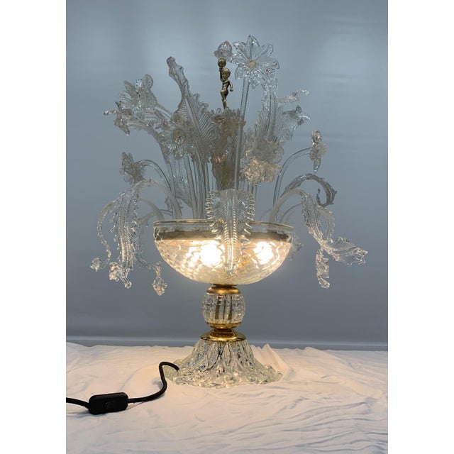 Table Lamp attributed to Barovier, 1960s For Sale - Image 3 of 7