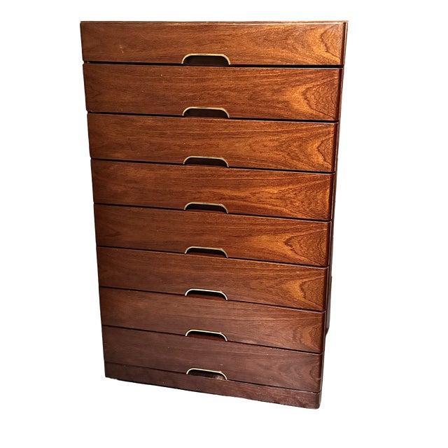Mid-Century Mahogany Highboard with Jewelry Drawer, West Germany, 1960s For Sale