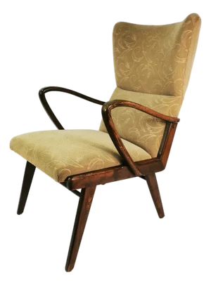 Art Deco Danish Lounge Chair, 1940s