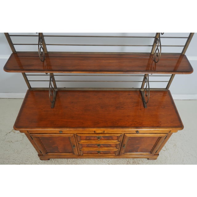 Drexel Heritage Country French Cherry & Burl Wood Buffet Server For Sale In Philadelphia - Image 6 of 18