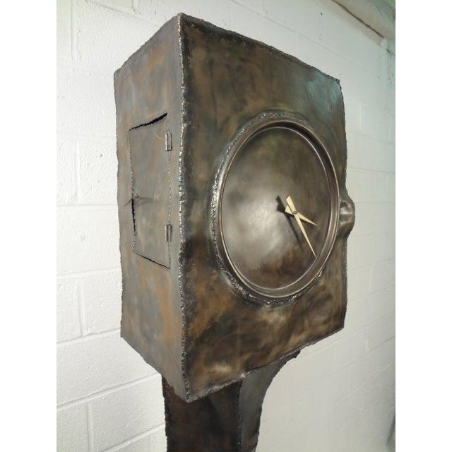 Handcrafted Metal Floor Clock Chairish