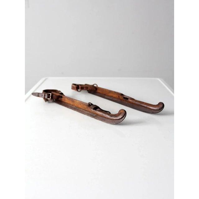 Antique J Noorman Denham Ice Skates For Sale - Image 9 of 13